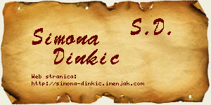 Simona Dinkić vizit kartica
